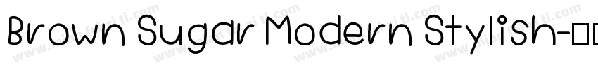 Brown Sugar Modern Stylish字体转换